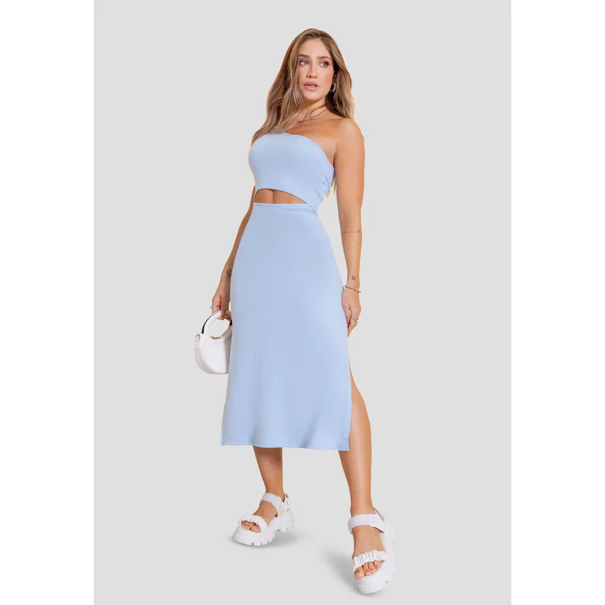 ATYPICAL - Vestido Mujer Azul Claro Atypical 106872