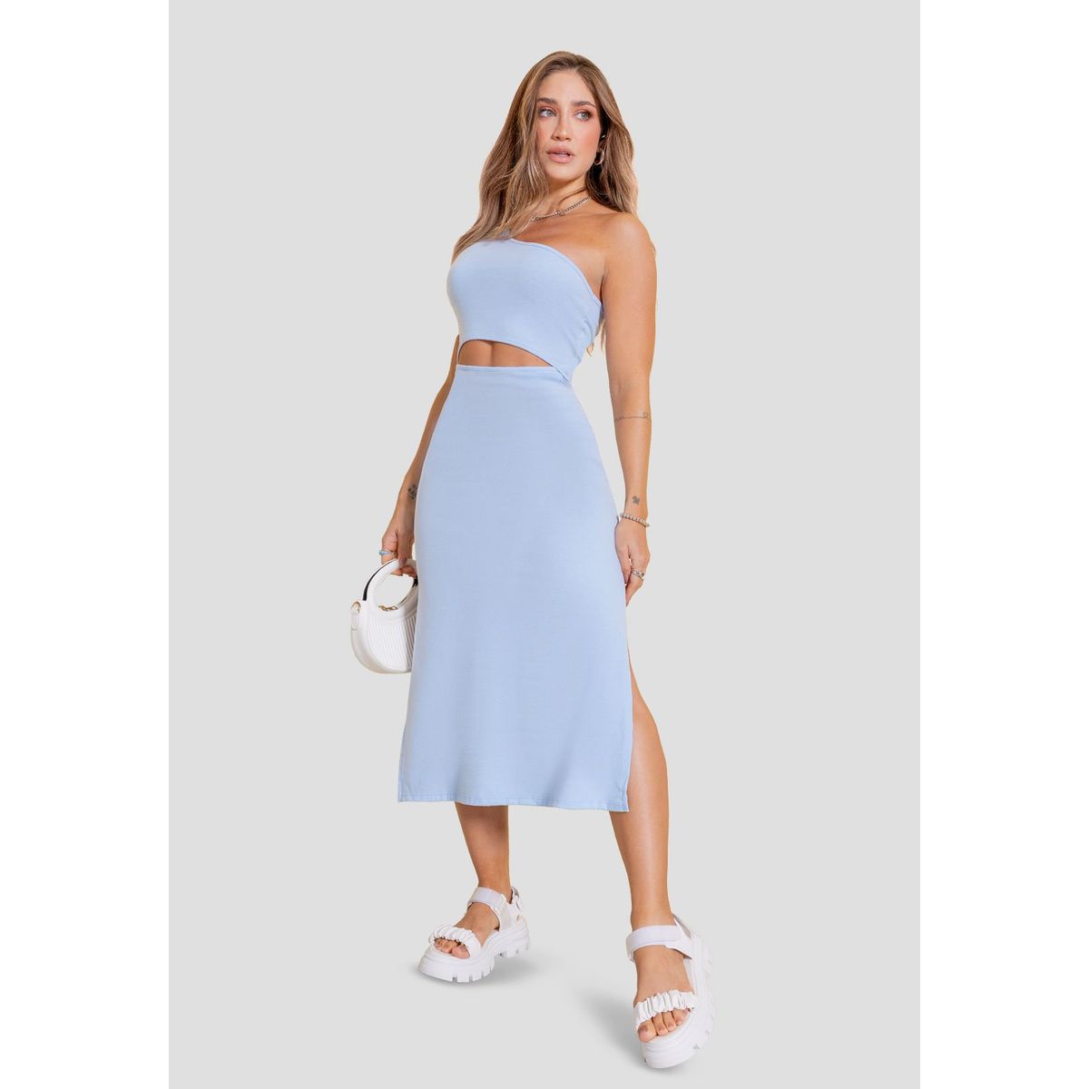 ATYPICAL - Vestido Mujer Azul Claro Atypical 106872