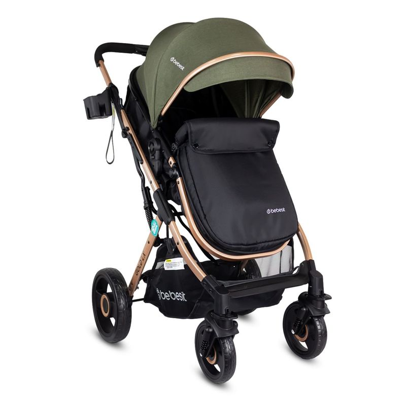 BEBESIT - Coche Moises Para Bebe Gold lx verde Bebesit