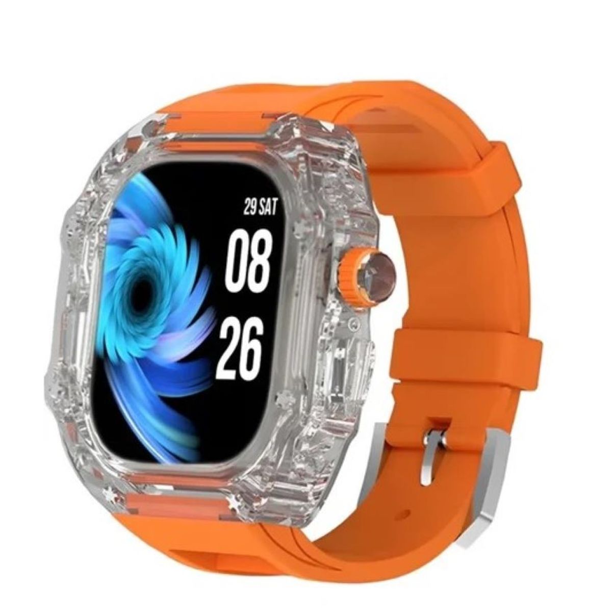 GENERICO - Reloj Inteligente H9 Smartwatch Malla Naranja