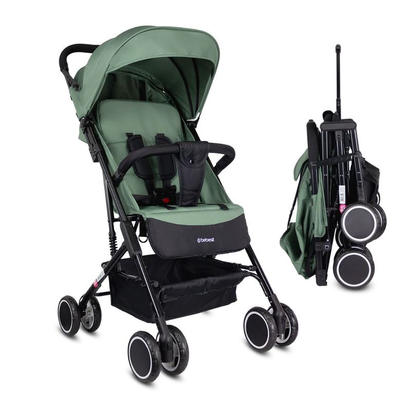 BEBESIT - Coche Para Bebe Paseador Tipo Maleta Bebesit Bit Verde