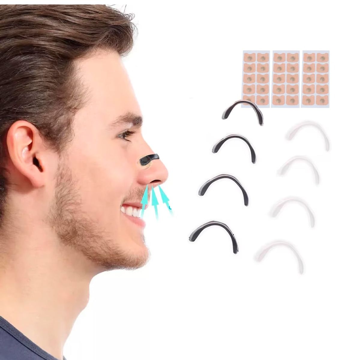 GENERICO - Dilatador De Respiración Nasal Magnético - Antirronquidos