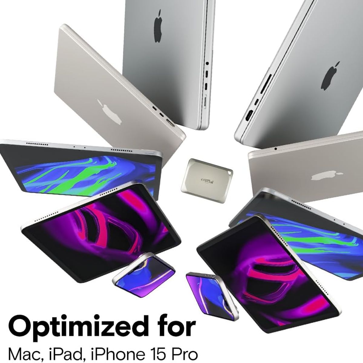 CRUCIAL - Ssd externo crucial x9 pro para mac De 2tb