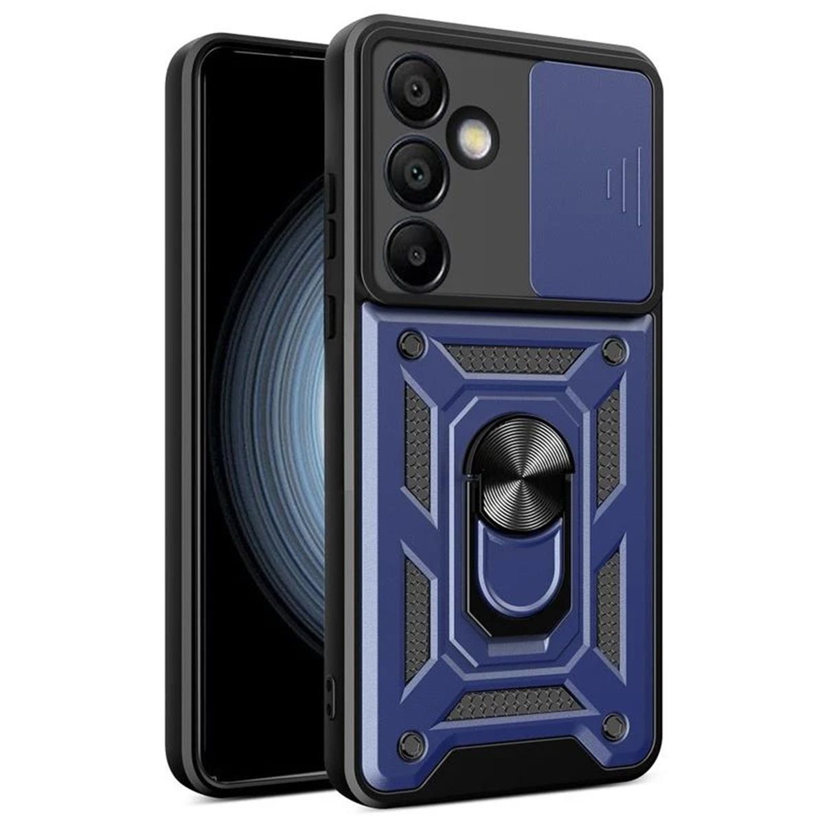 GENERICO - Funda Case Protector Cámara Slider Compatible Samsung S25 Plus Azul