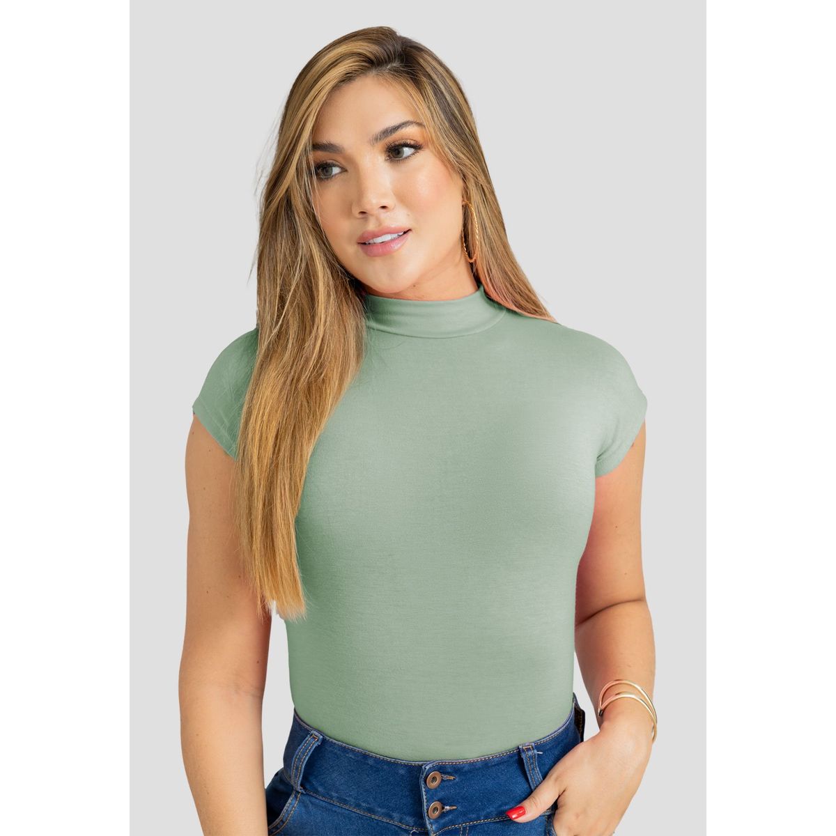 MARKETING PERSONAL - Blusa Mujer Verde Oliva Mp 102963