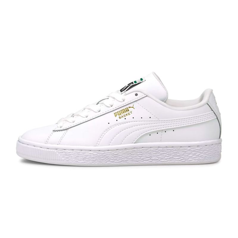 PUMA - Tenis Puma Blancos Junior Unixes Pm Ftw Basket Classic Xxi Jr White
