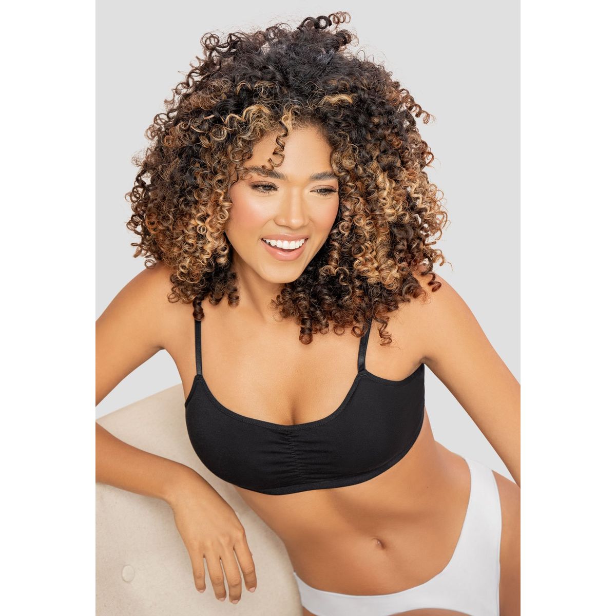 FORMAS INTIMAS - Top Mujer Negro Fi 107106