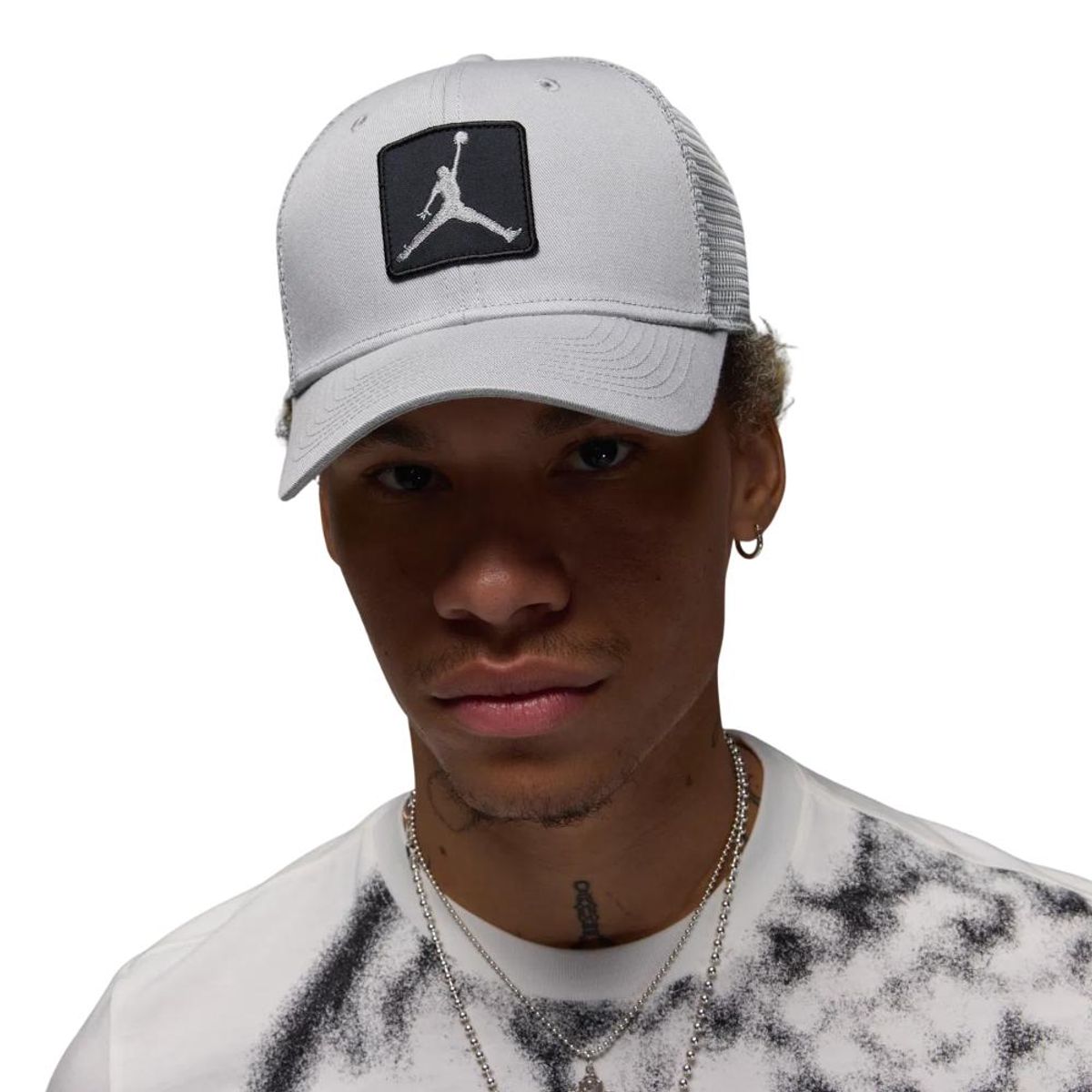 NIKE - Gorra Nike U J Rise Cap S Cb Trkr Jm Ptch-Gris
