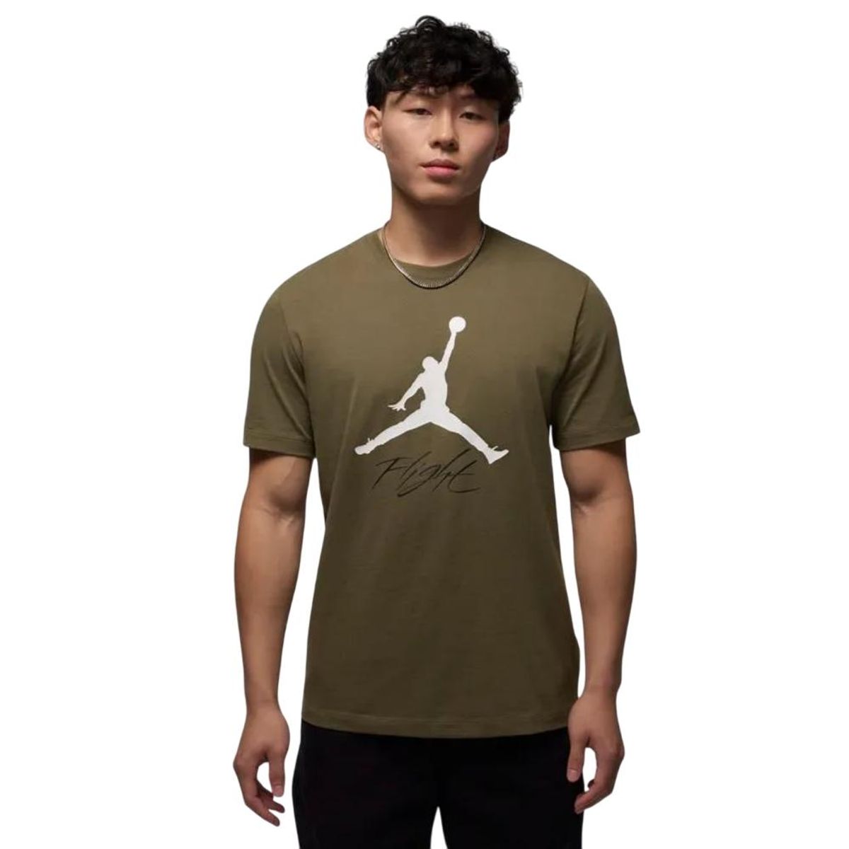 NIKE - Camiseta Nike Jumpman Flight Hbr Tee Hombre-Verde