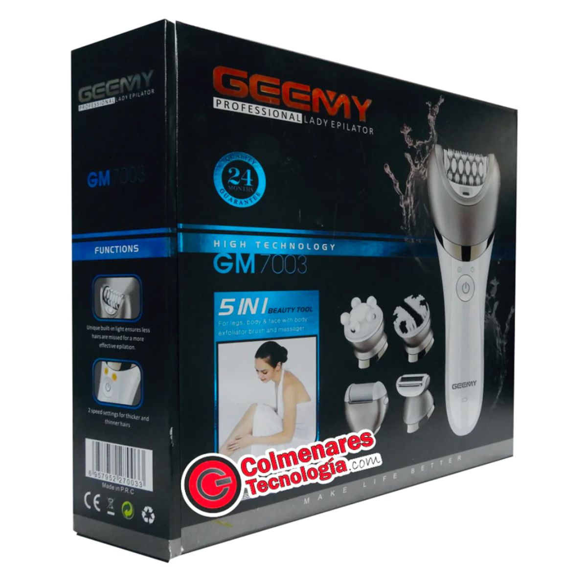 GENERICO - Depiladora Eléctrica Recargable Para Mujer 5 En 1