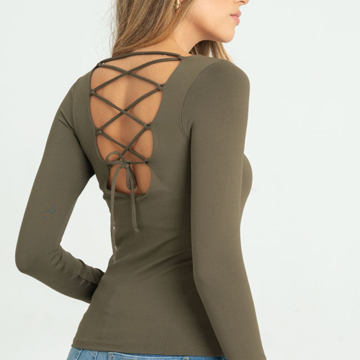 RAGGED - Top montrose Verde militar Ragged