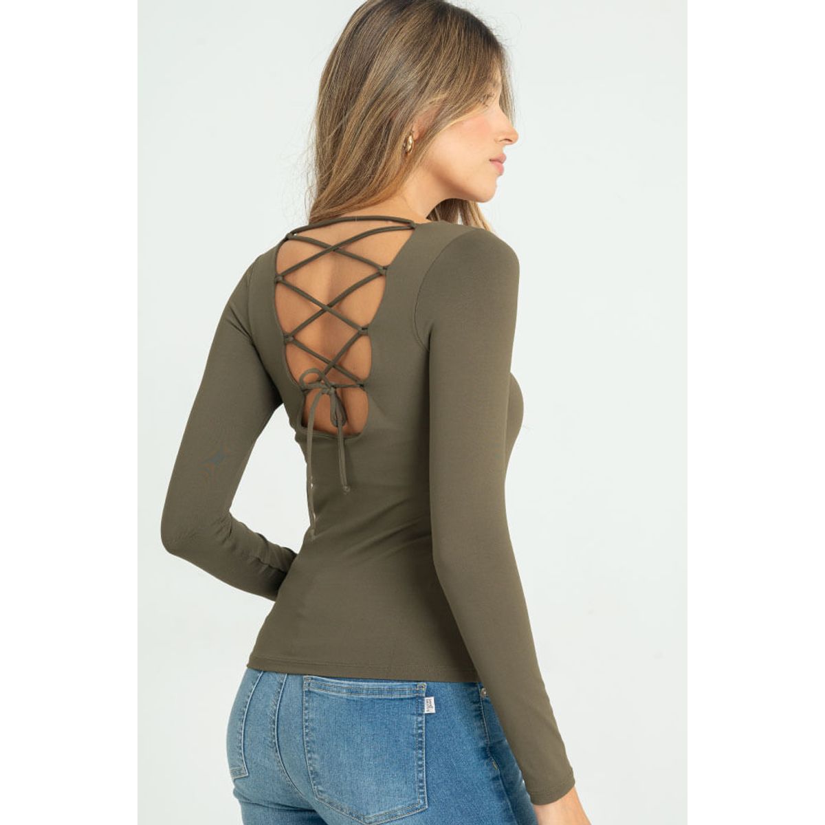 RAGGED - Top montrose Verde militar Ragged