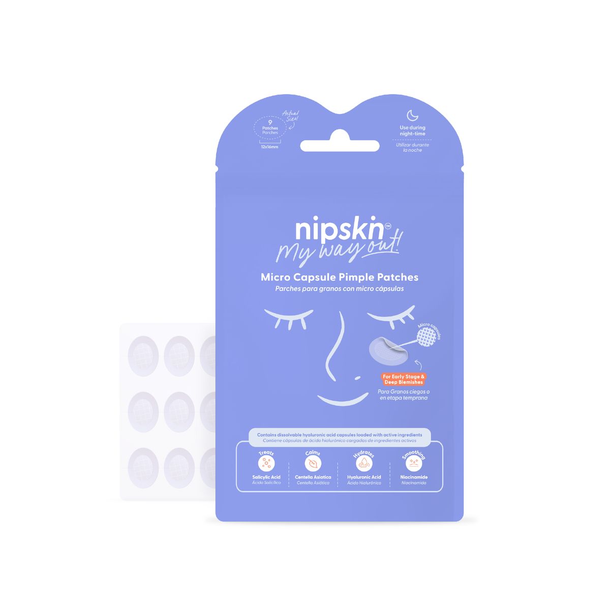 NIPSKIN - Parches para Granos uso de noche - Nipskin®
