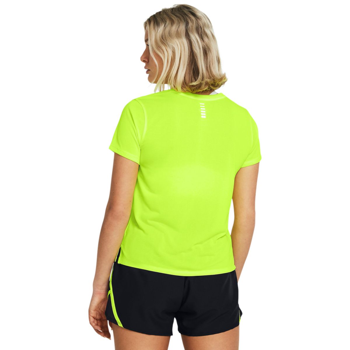 UNDER ARMOUR - Camiseta Mujer UNDER ARMOUR LAUNCH SHORTSLEEVE Amarillo UNDER ARMOUR