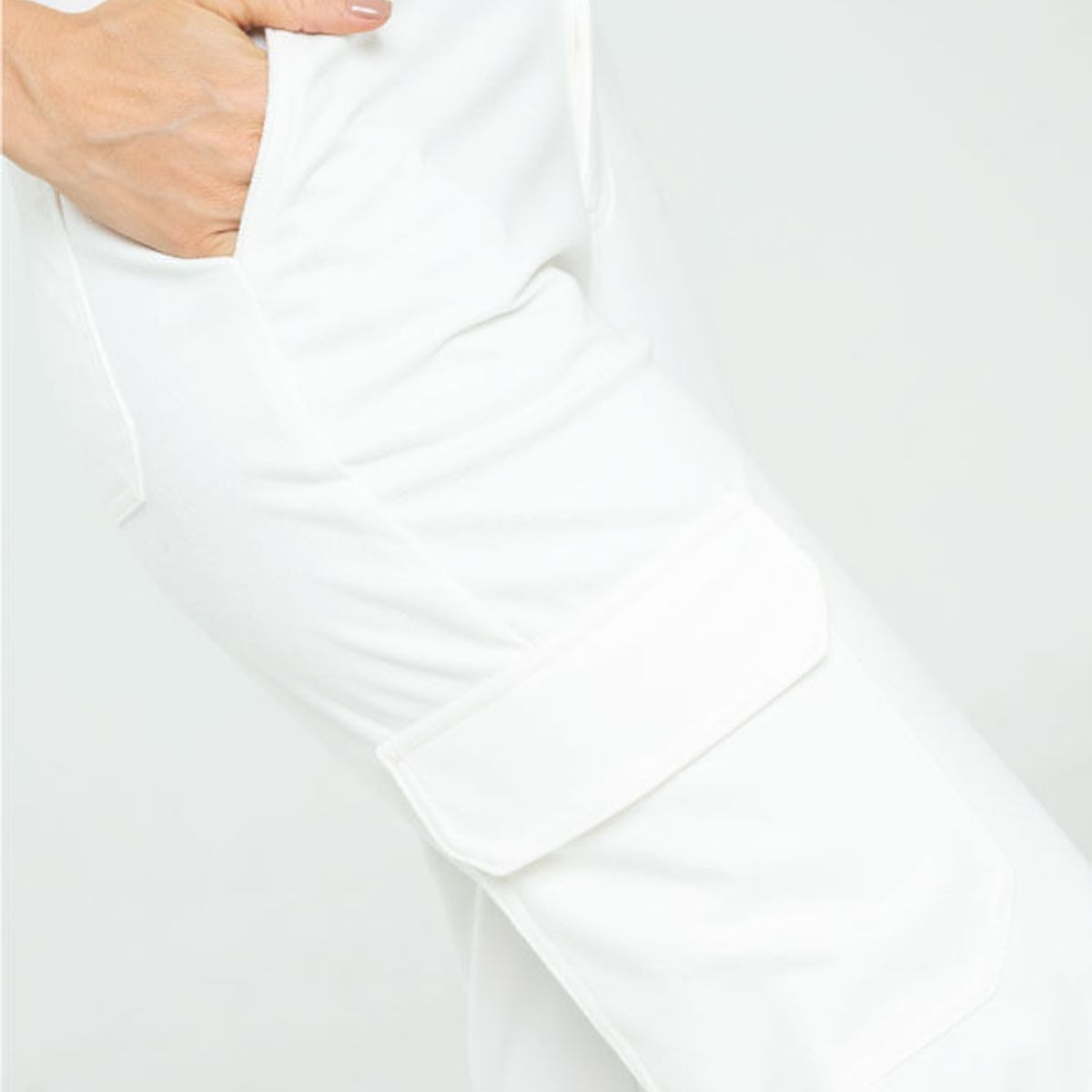 RAGGED - Pantalon durazno cargo Blanco crudo Ragged,