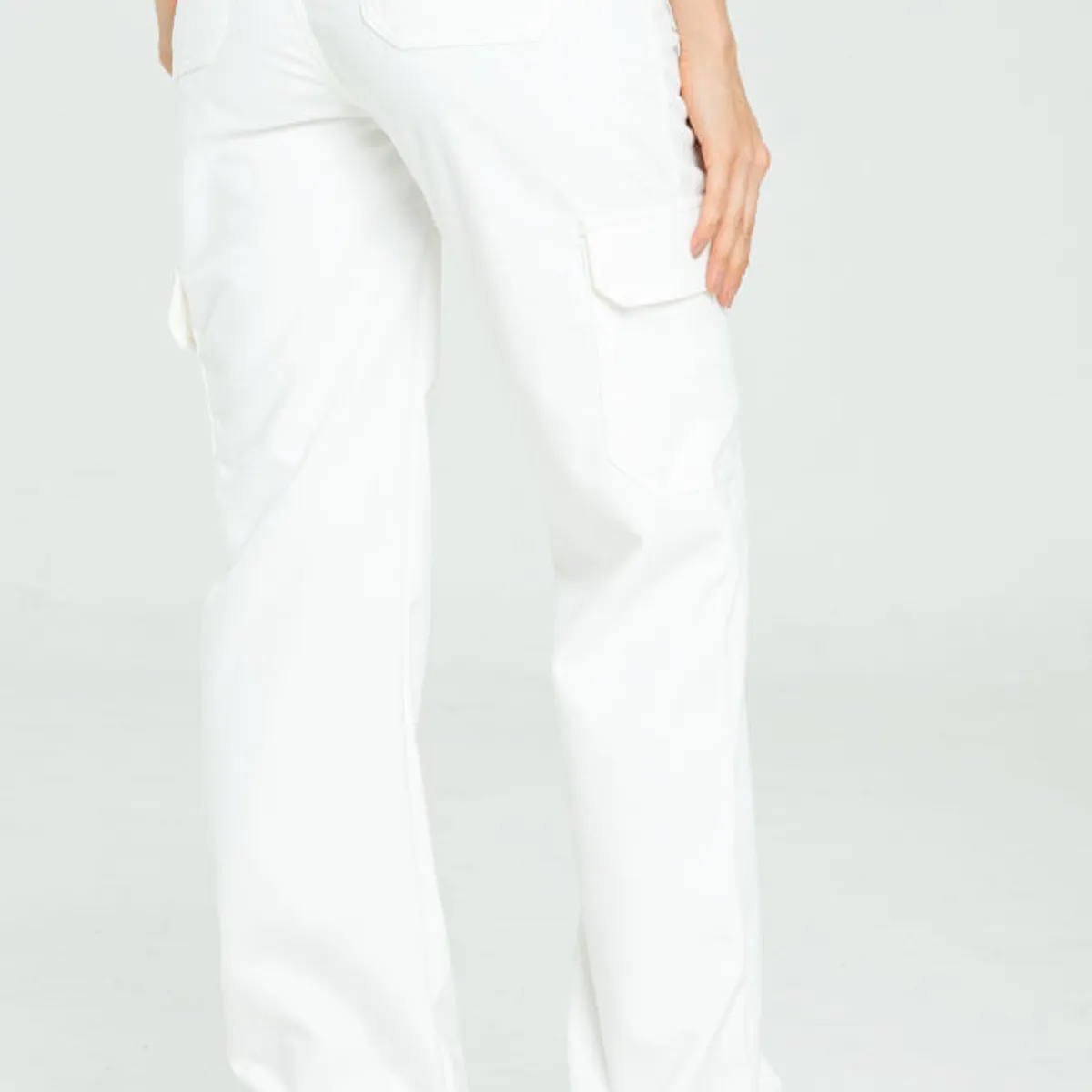 RAGGED - Pantalon durazno cargo Blanco crudo Ragged,