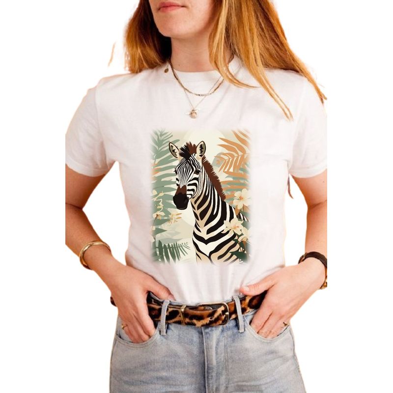 ISMI - Camiseta Mujer De Moda Cuello Redondo Ismi