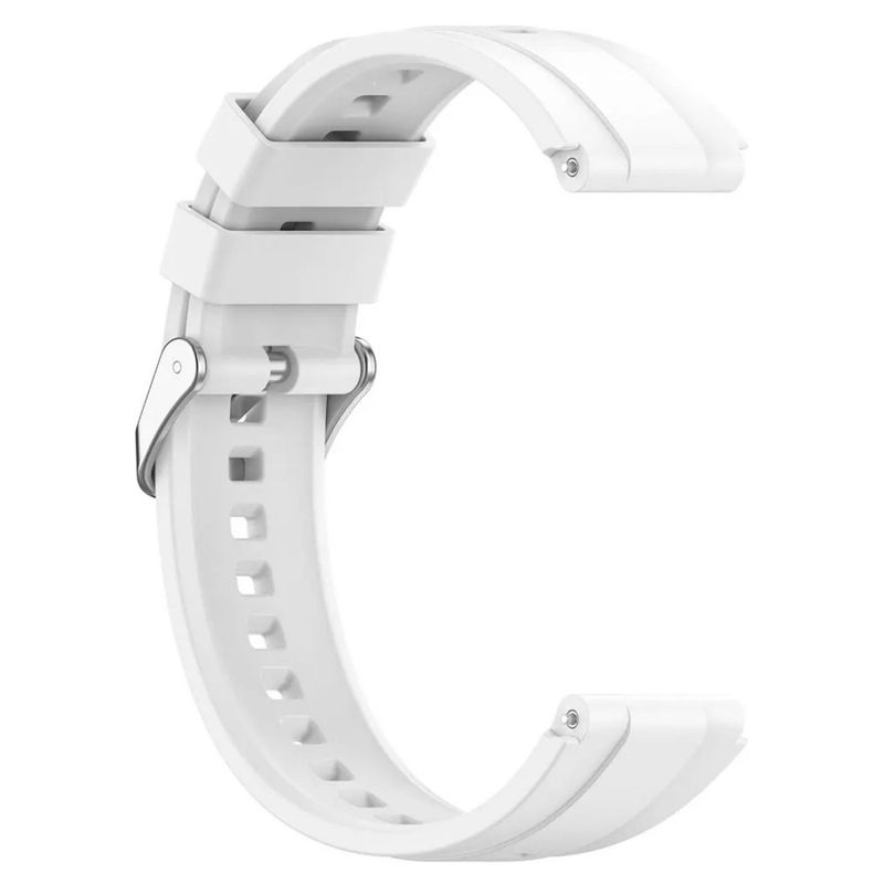 GENERICO - CORREA PULSO DE SILICONA DE 22MM PARA HUAWEI GT4 DE 46MM BLANCO