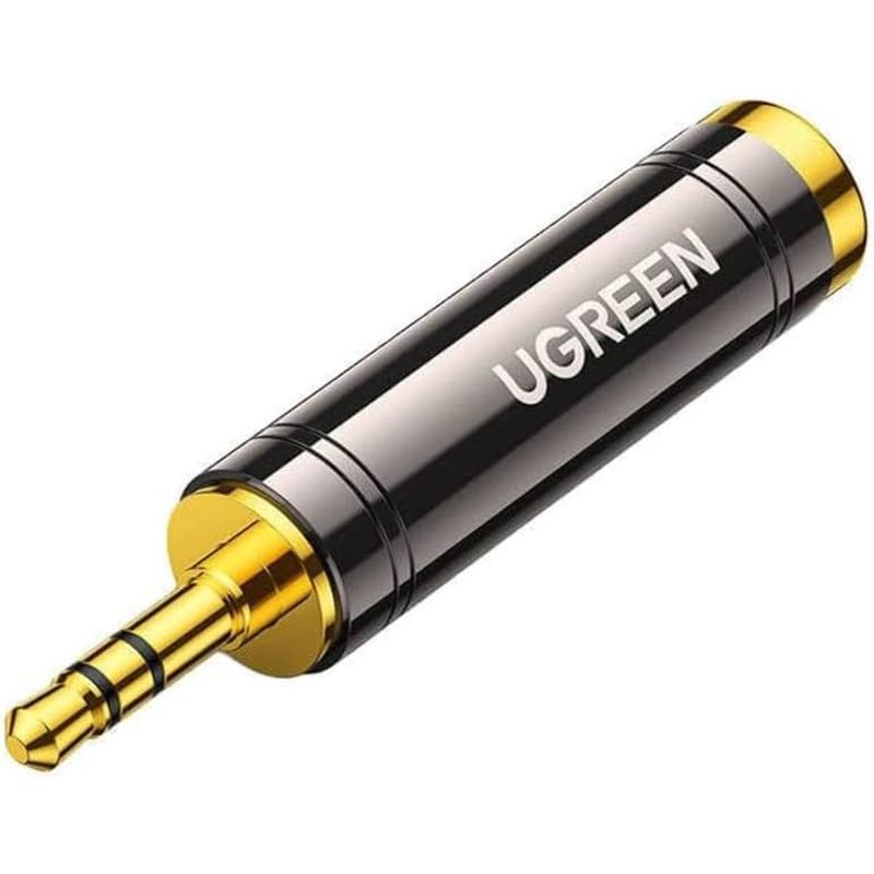 UGREEN - Adaptador Audio Jack 3.5 mm Macho A 6.35 mm Hembra Convertidor