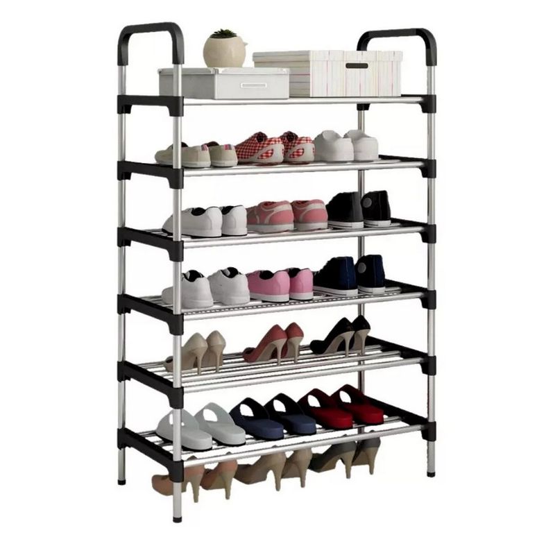 DAYOSHOP - Organizador Zapatero Metálico 6 Niveles Calzado 18 Pares