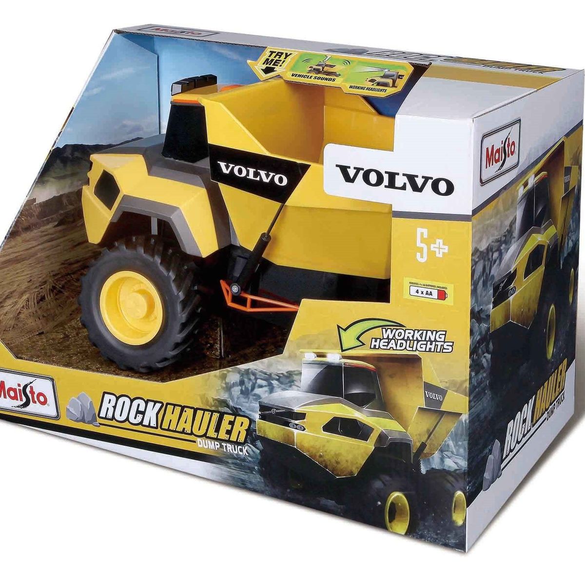MAISTO - Camión De Construcción Volvo Con Luces Y Sonidos Maisto