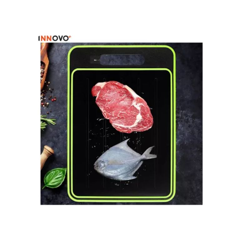 INNOVA - Tabla De Picar Descongela Alimentos Carnes 4 En 1 Multifuncional
