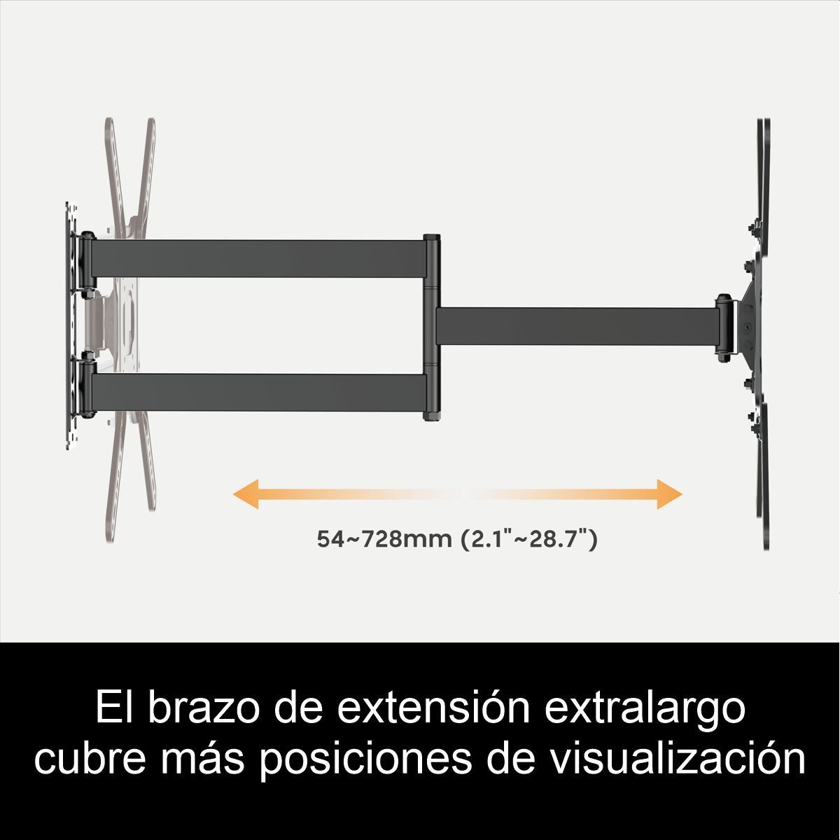 GENERICO - Soporte TV Extra Largo 73cm Techgo SPB-443L 23»65-35kg