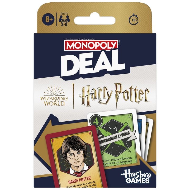 HASBRO GAMING - Juego de Mesa Monopoly Deal Harry Potter