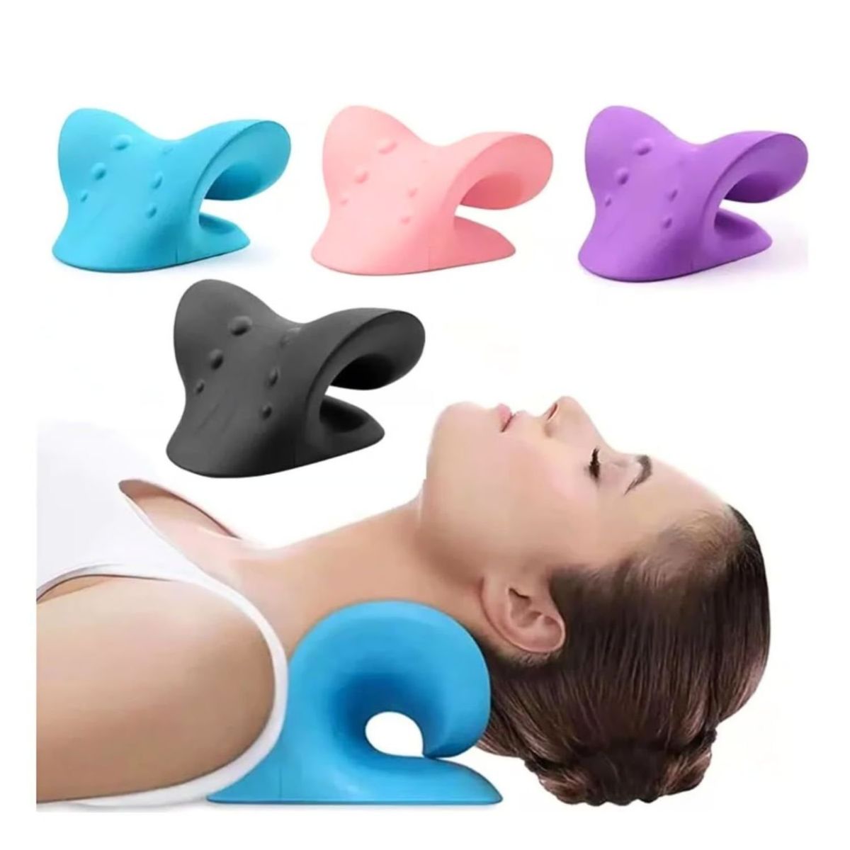 GENERICO - Soporte de tracción cervical quiropráctico relajante