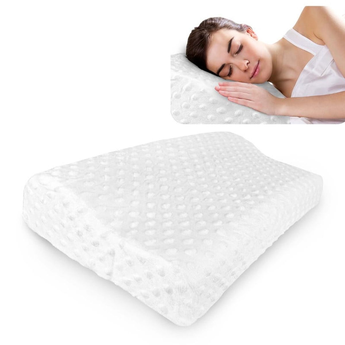 ENERGY PLUS - Almohada Viscoelástica Ortopédica con Soporte Cervical