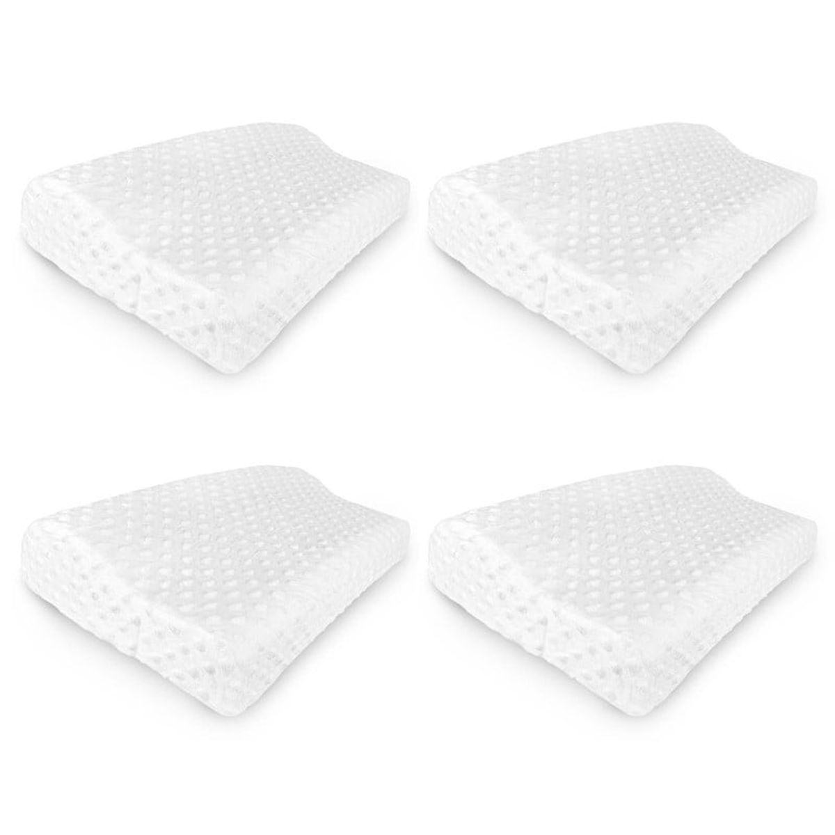 ENERGY PLUS - Set x4 Almohada Viscoelástica Ortopédica Soporte Cervical