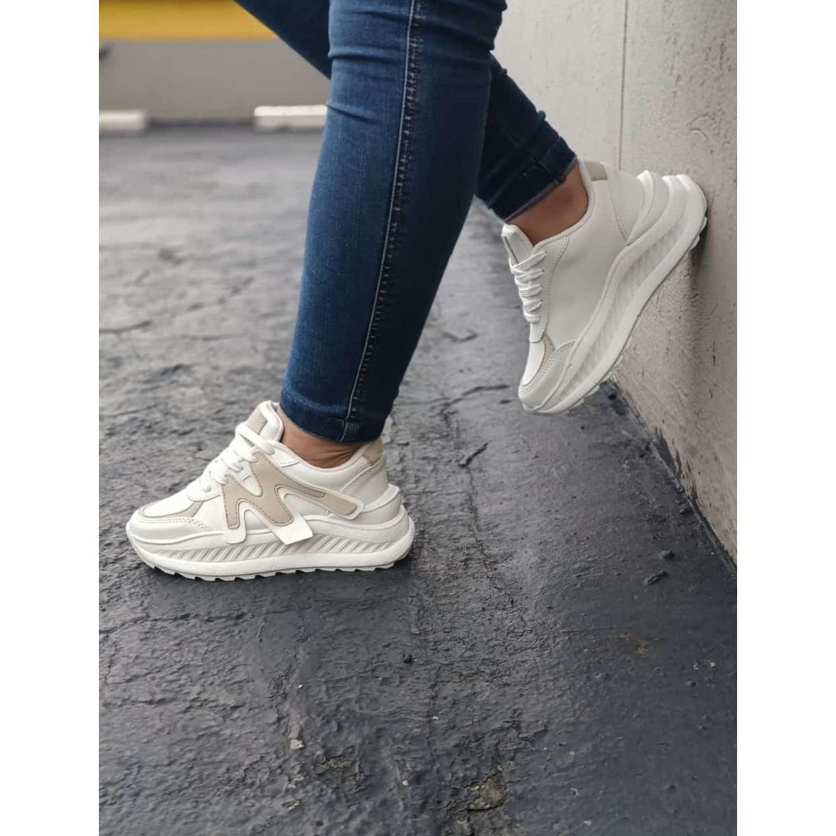 URBAN PLUS - TENIS PARA MUJER BLANCOS