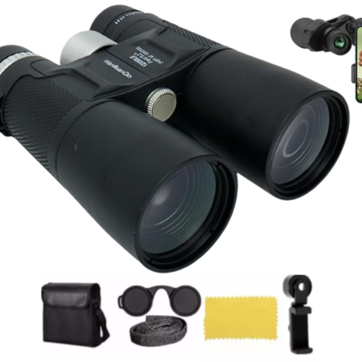 GENERICO - Binoculares Profesional 12x50 Largo Alcance Con Estuche