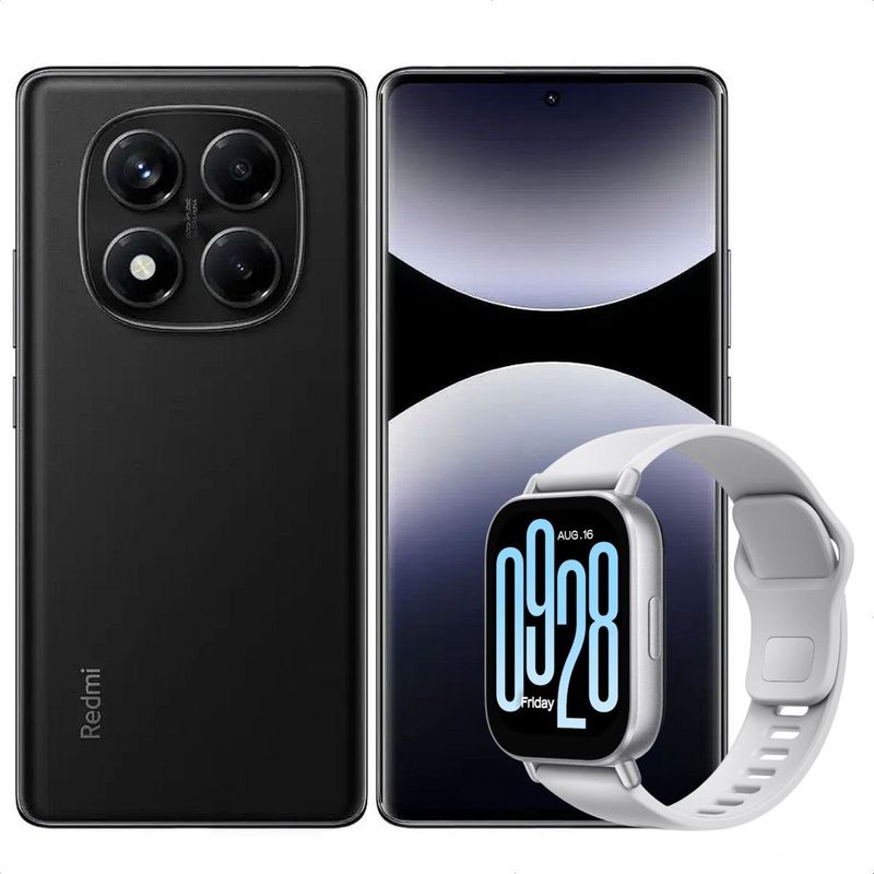 XIAOMI - Celular Redmi Note 14 Pro 256GB /8GB Negro + Watch 5 Active Slv