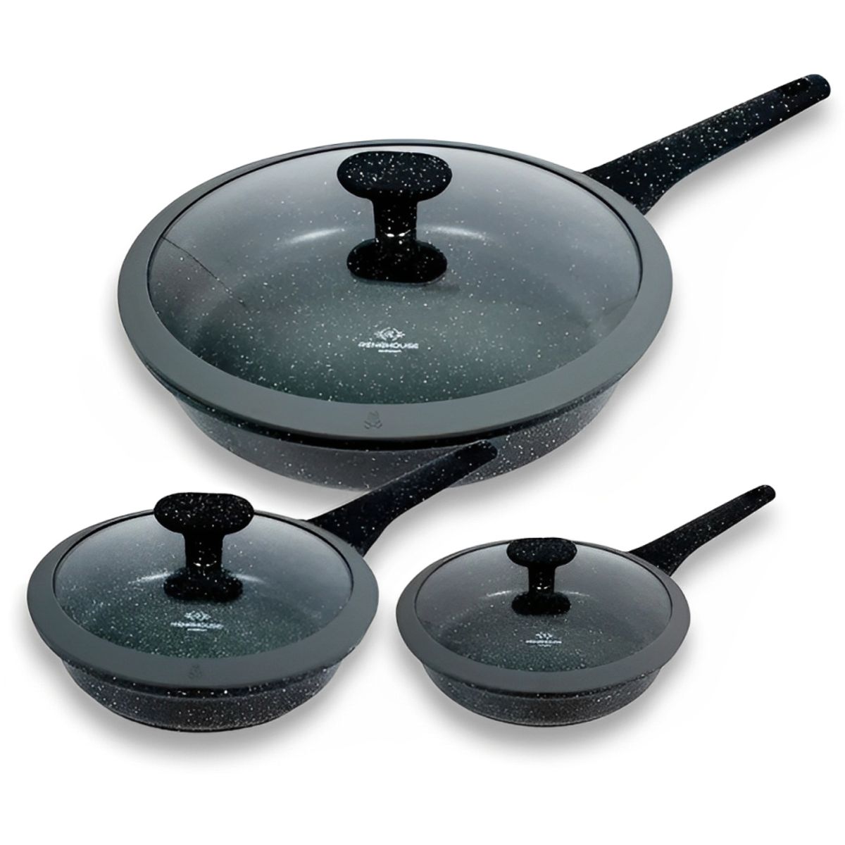 RENAHOUSE - Sartenes Chef Antiadherentes Ultrarresistentes Con Tapa