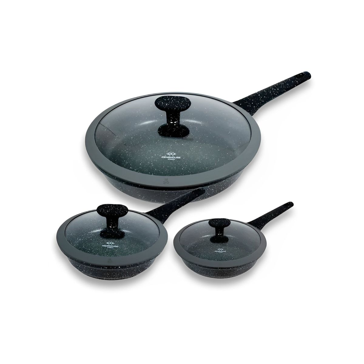 RENAHOUSE - Sartenes Chef Antiadherentes Ultrarresistentes Con Tapa