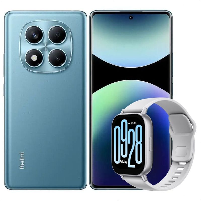 XIAOMI - Celular Redmi Note 14 Pro 256GB /8GB Azul + Watch 5 Active Slv