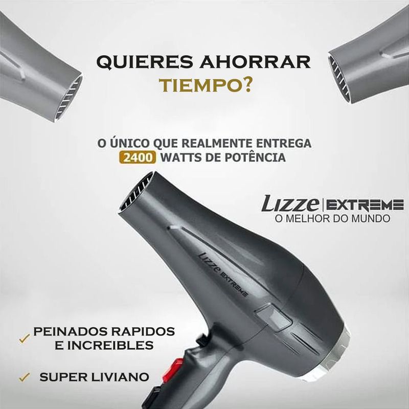 LIZZE - Secador profesional lizze extreme 2400 watts