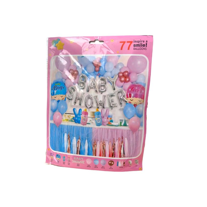 INFANTILES CAJUROMIX - Kit De Arco Orgánico 77pcs Baby Shower Revelación