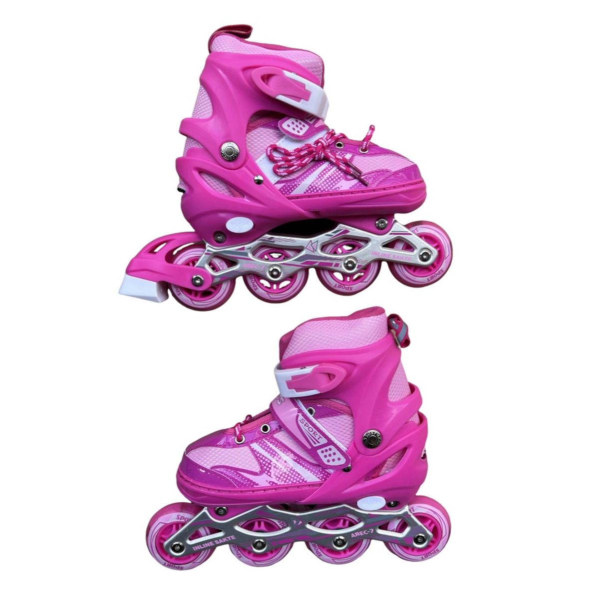 DISTRIONLINE - Patines Semiprofesionales Iniciación Rosado Talla M
