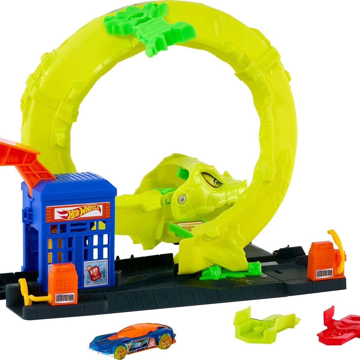 HOT WHEELS - Hot Wheels City Pista Ataque De Serpiente