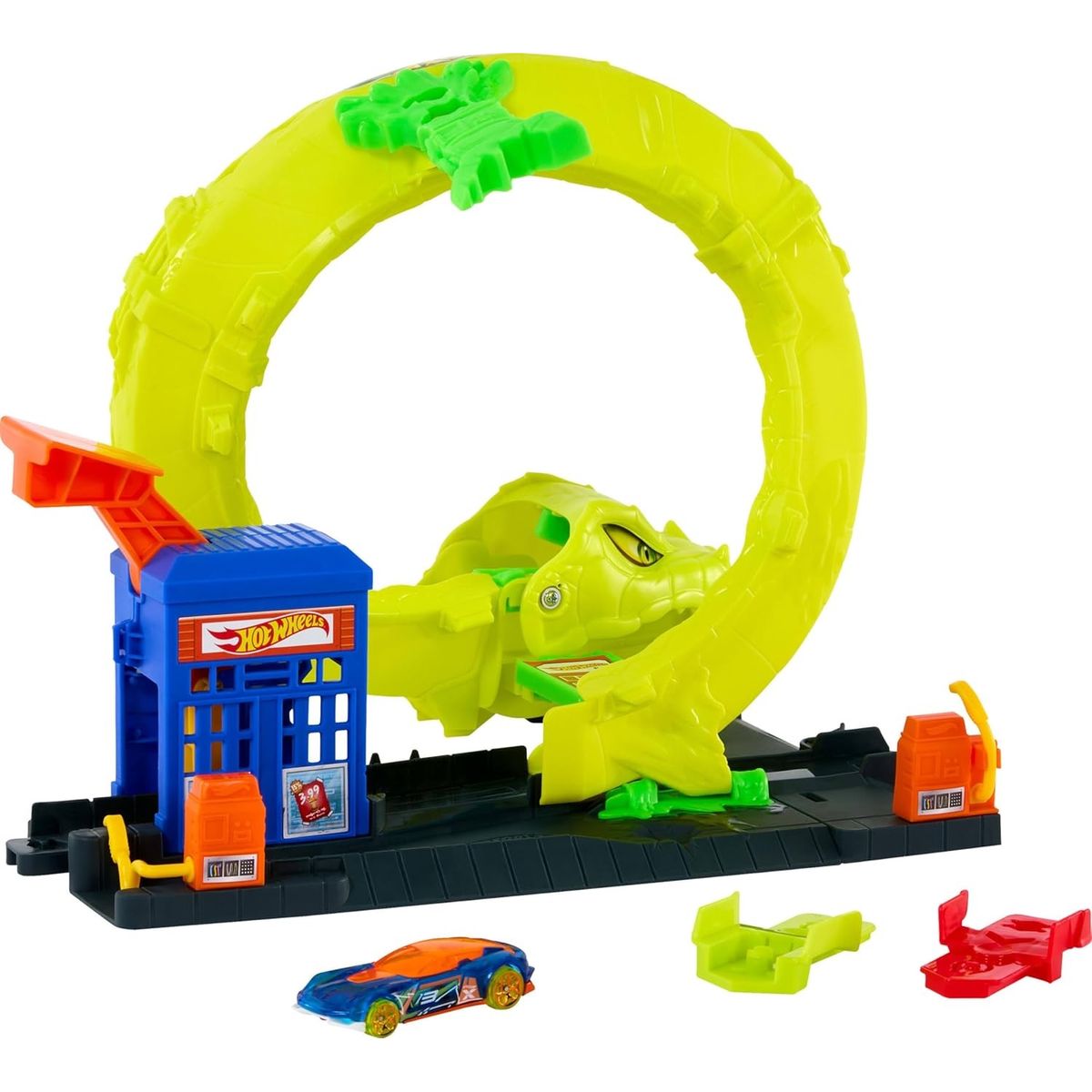HOT WHEELS - Hot Wheels City Pista Ataque De Serpiente