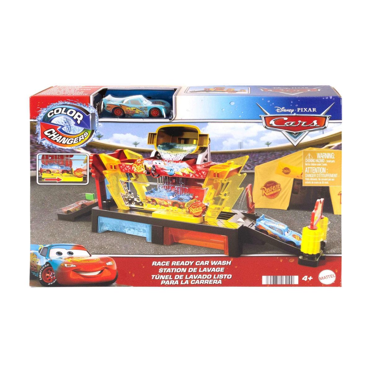 CARS - Cars Color Changers Pista Autolavado Rayo Mcqueen