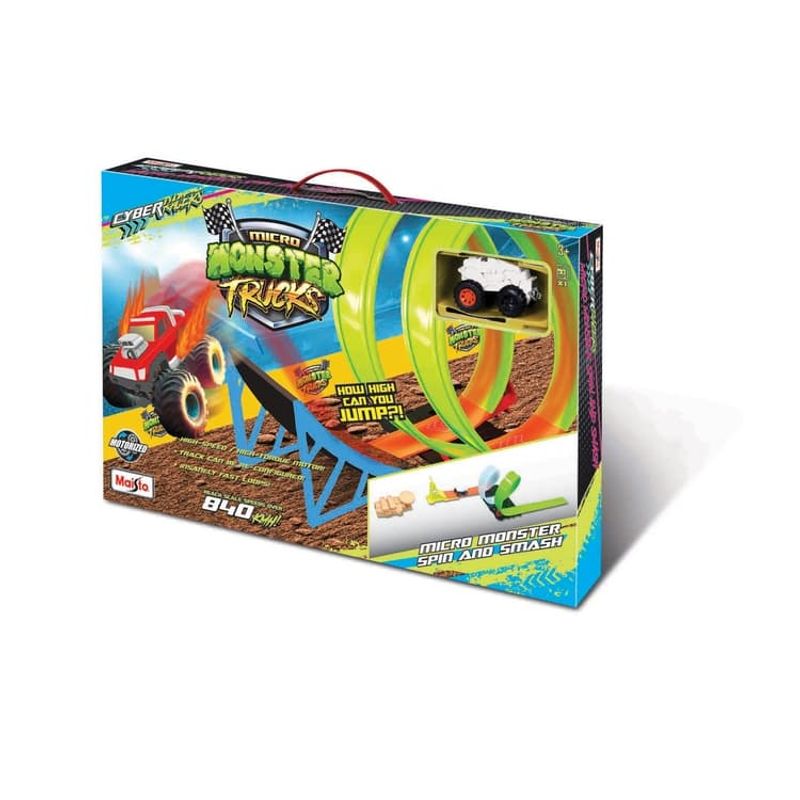 MAISTO - Pista De Juguete Moster Truck Doble Giro Para Niños