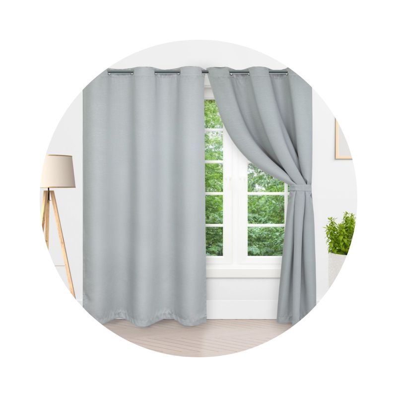 ELEGANT - Cortinas Modernas Tipo Blackout 220 altura y 260 ancho