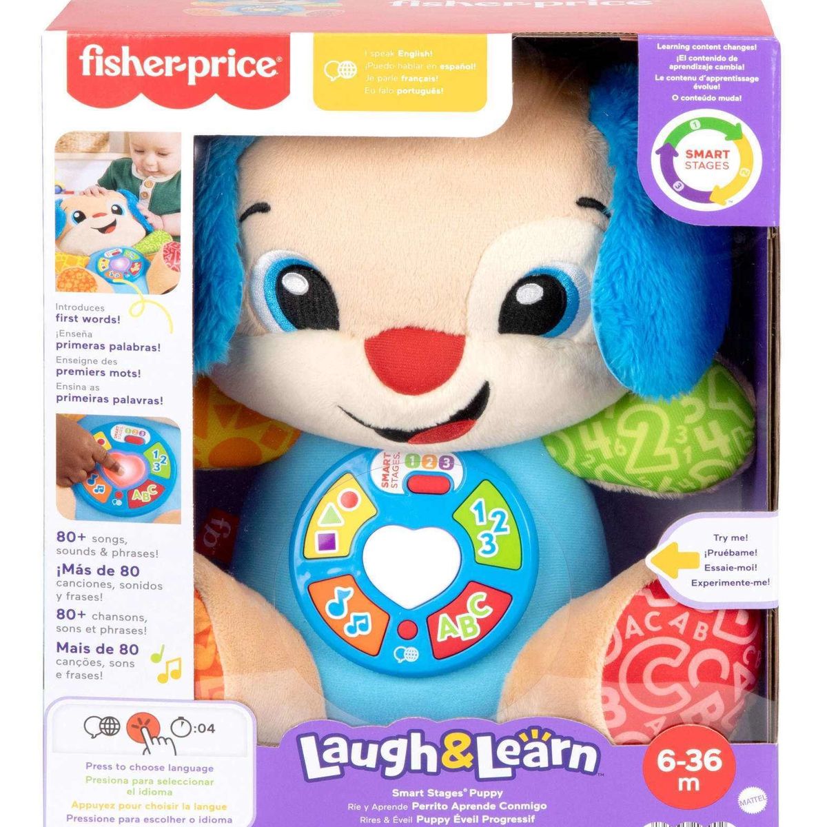 FISHER PRICE - Fisher Price Ríe Y Aprende Perrito Aprende Conmigo
