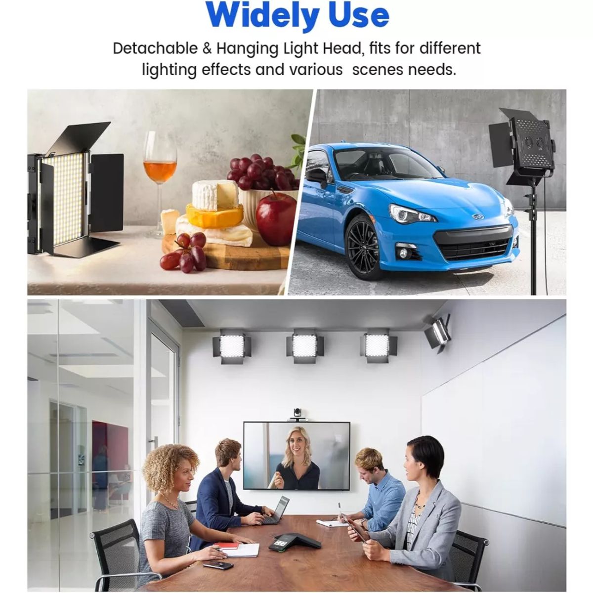 GENERICO - Luz Led Para Fotografia Profesional 600led Recargable TriPod