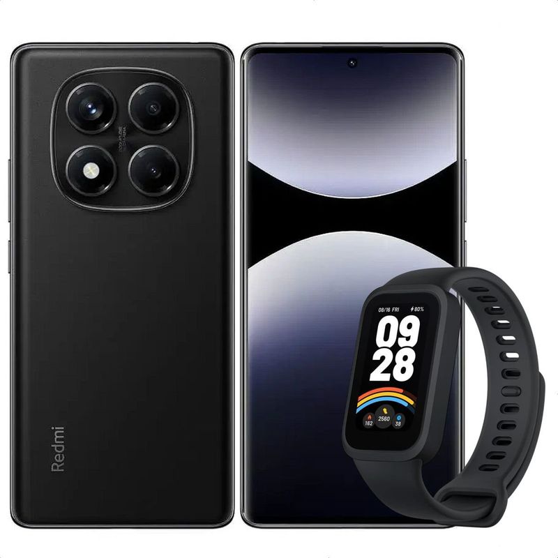 XIAOMI - Celular Redmi Note 14 Pro 256GB /8GB Negro + Band 9 Active Blk
