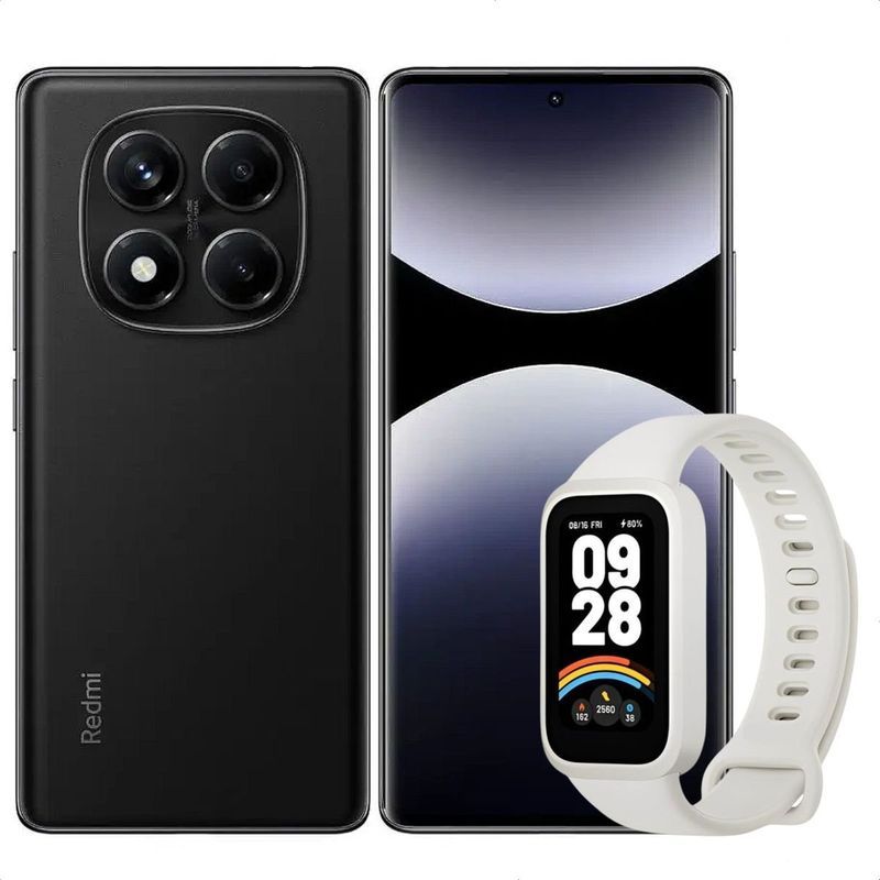 XIAOMI - Celular Redmi Note 14 Pro 256GB /8GB Negro + Band 9 Active Wht