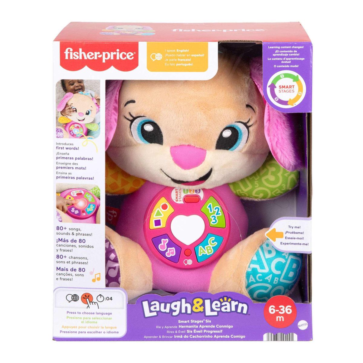 FISHER PRICE - Fisher Price Ríe Y Aprende Hermanita Aprende Conmigo